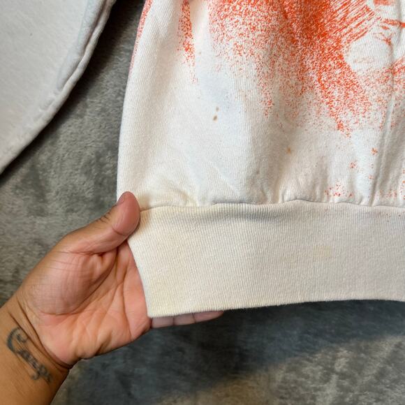 Vintage Texas Longhorns 90s Bleach Dyed Crewneck Sweatshirt Football Medium USA - Picture 4 of 10